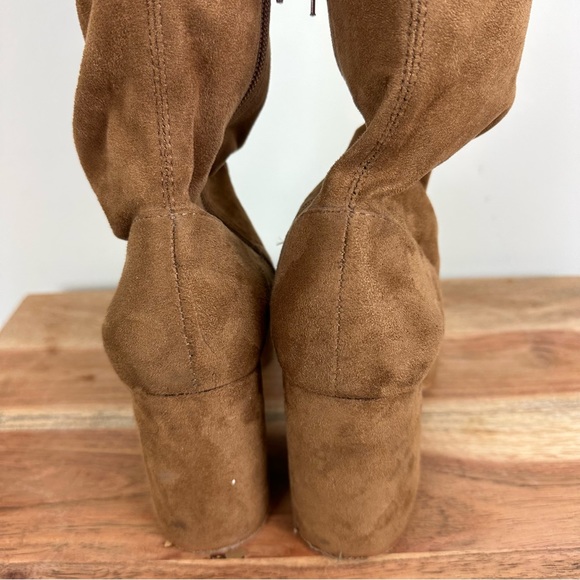 Steve Madden Jacoby Womens Faux Suede Block Heel Knee-High Boots Over The Knee - Picture 10 of 13